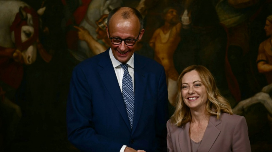 Merz wirbt bei Meloni-Besuch f&uuml;r Zusammenarbeit mit Drittstaaten bei Migration