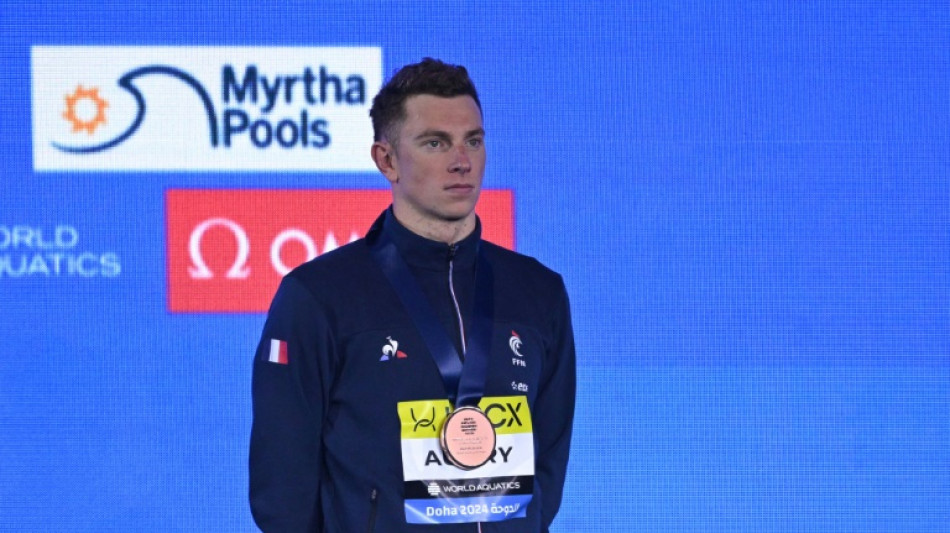 Mondiaux de natation: le Fran&ccedil;ais David Aubry m&eacute;daill&eacute; de bronze sur 1500 m nage libre