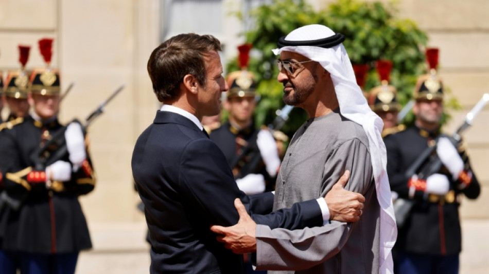Macron re&ccedil;oit le pr&eacute;sident des Emirats pour discuter d'&eacute;nergie