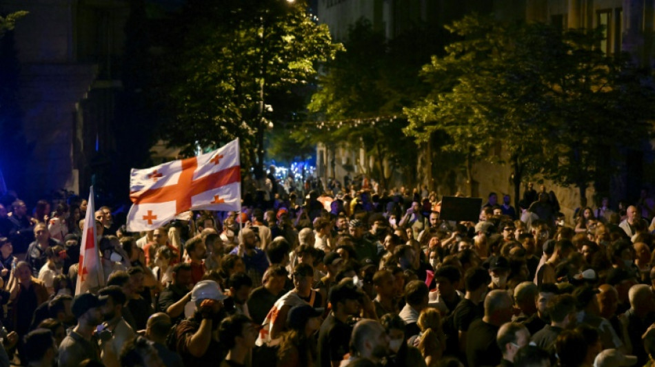 G&eacute;orgie: des dizaines de milliers de manifestants contre la loi sur l'"influence &eacute;trang&egrave;re"