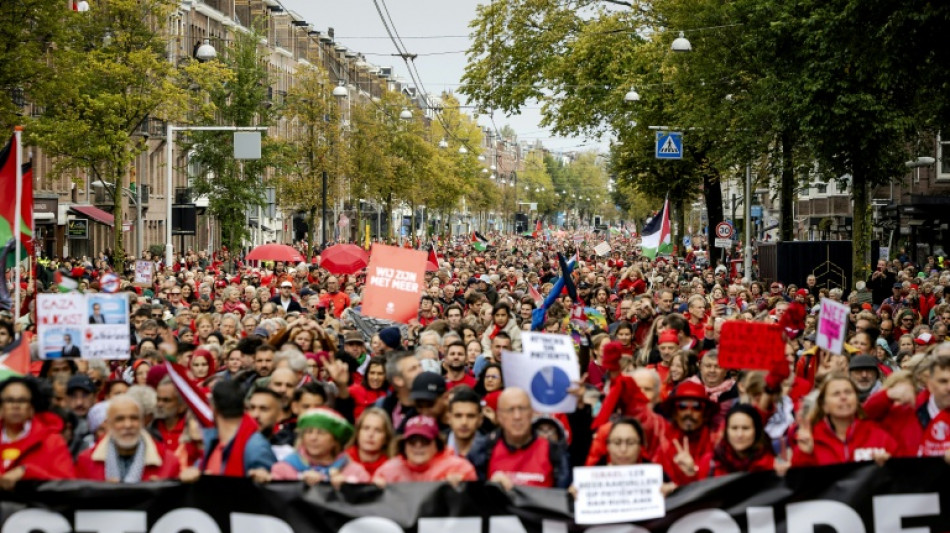 Zehntausende demonstrieren in Amsterdam f&uuml;r Ende des Gazakriegs