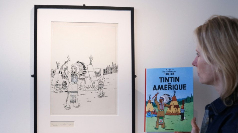 El dibujo de "Tint&iacute;n en Am&eacute;rica" se apresta a sacudir el mercado del arte