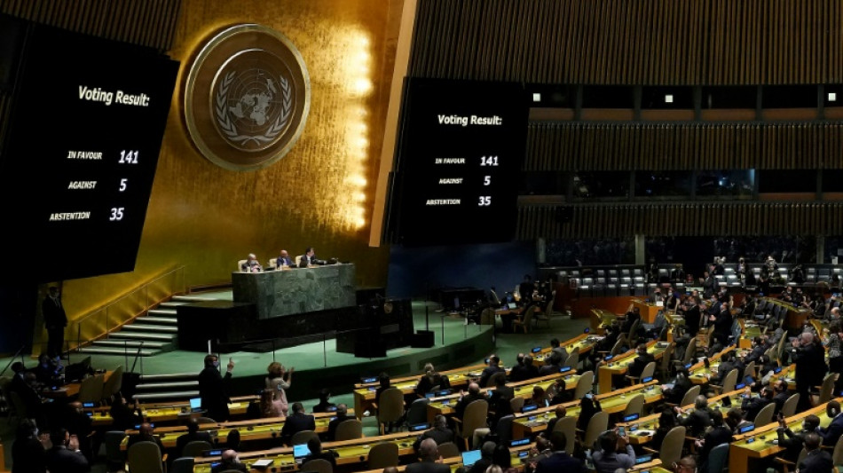 Rare vote massif &agrave; l'ONU pour "exiger" de la Russie l'arr&ecirc;t de la guerre en Ukraine