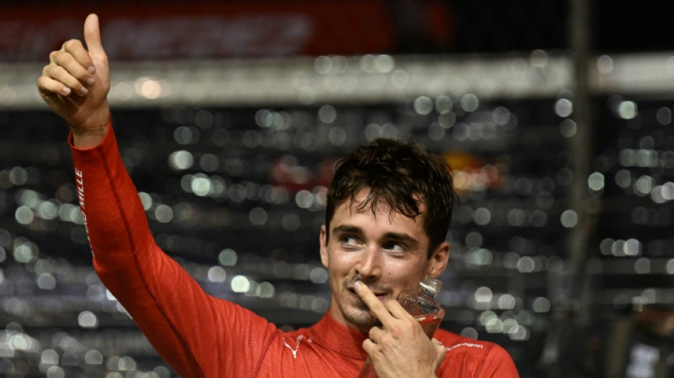 Leclerc takes pole in Singapore as Verstappen fumes in eighth
