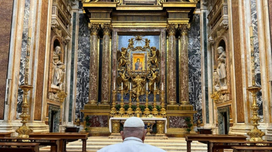 El papa Francisco visita la Basílica de Santa María la Mayor