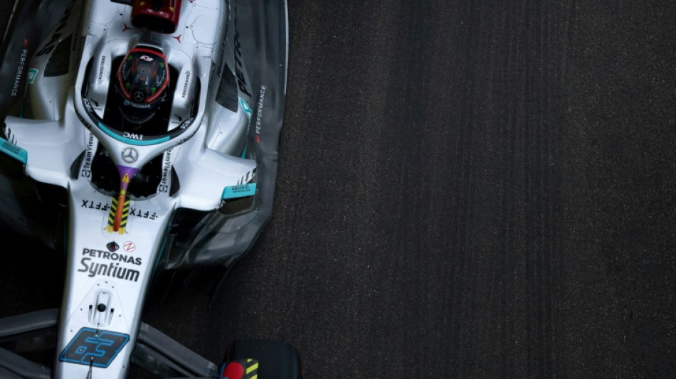 Russell tops the times for Mercedes in opening practice