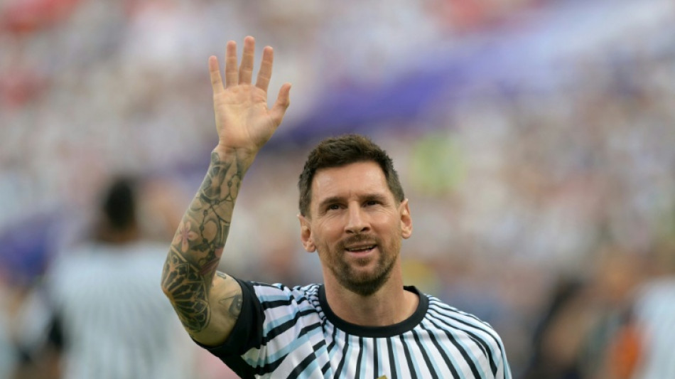 Argentina's Messi plays in record sixth World Cup