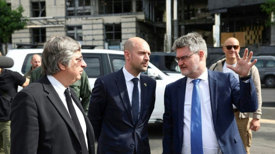 Le ministre français des Affaires étrangères en visite à Kiev