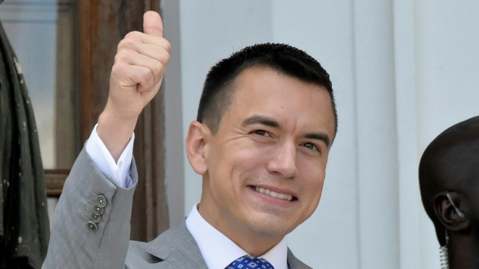 Empresario Daniel Noboa se posesiona como el presidente m&aacute;s joven de Ecuador