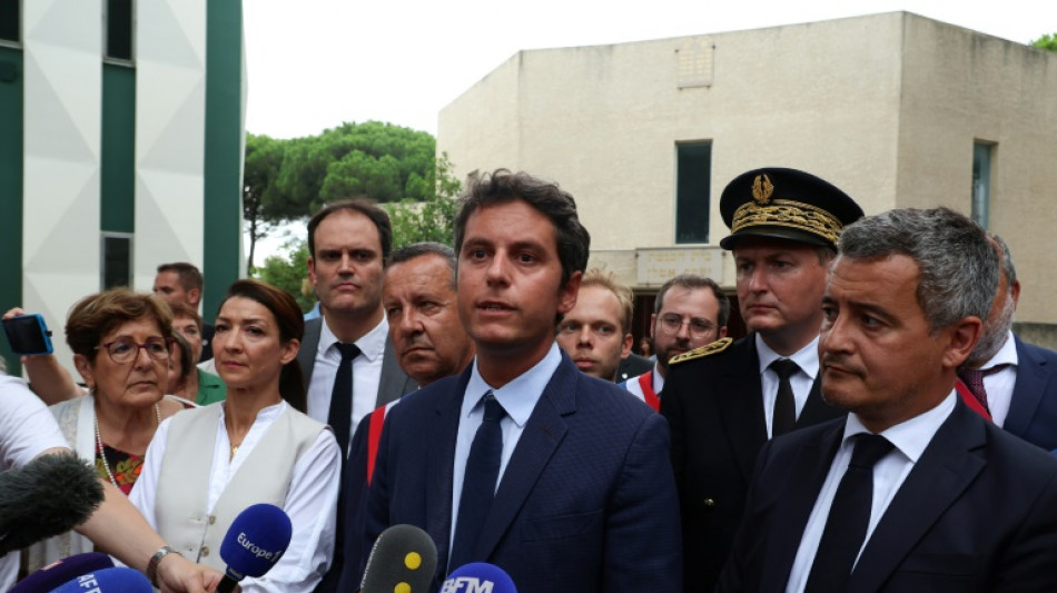 Attaque d'une synagogue &agrave; La Grande-Motte: un "drame absolu" &eacute;vit&eacute;, Macron d&eacute;nonce l'antis&eacute;mitisme